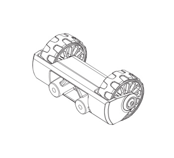 Wheelie Bar Wheel Unit 1PCS