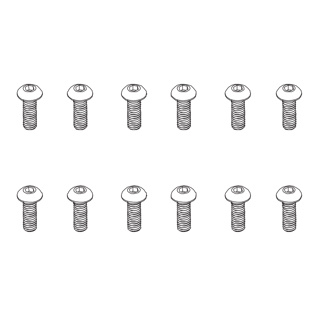 B head hex screw HM3*12   12pcs