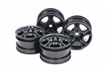 C Shaped 10 Spoke Wheel - Black X 4