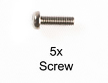 2.6X10 Binding Screw Bk(5Pc)58447